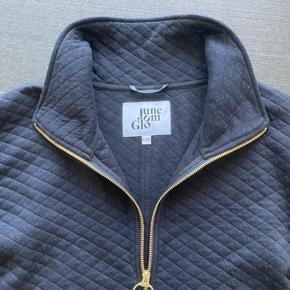 Half Zip Quilted Sweater - Picture 6 of 10